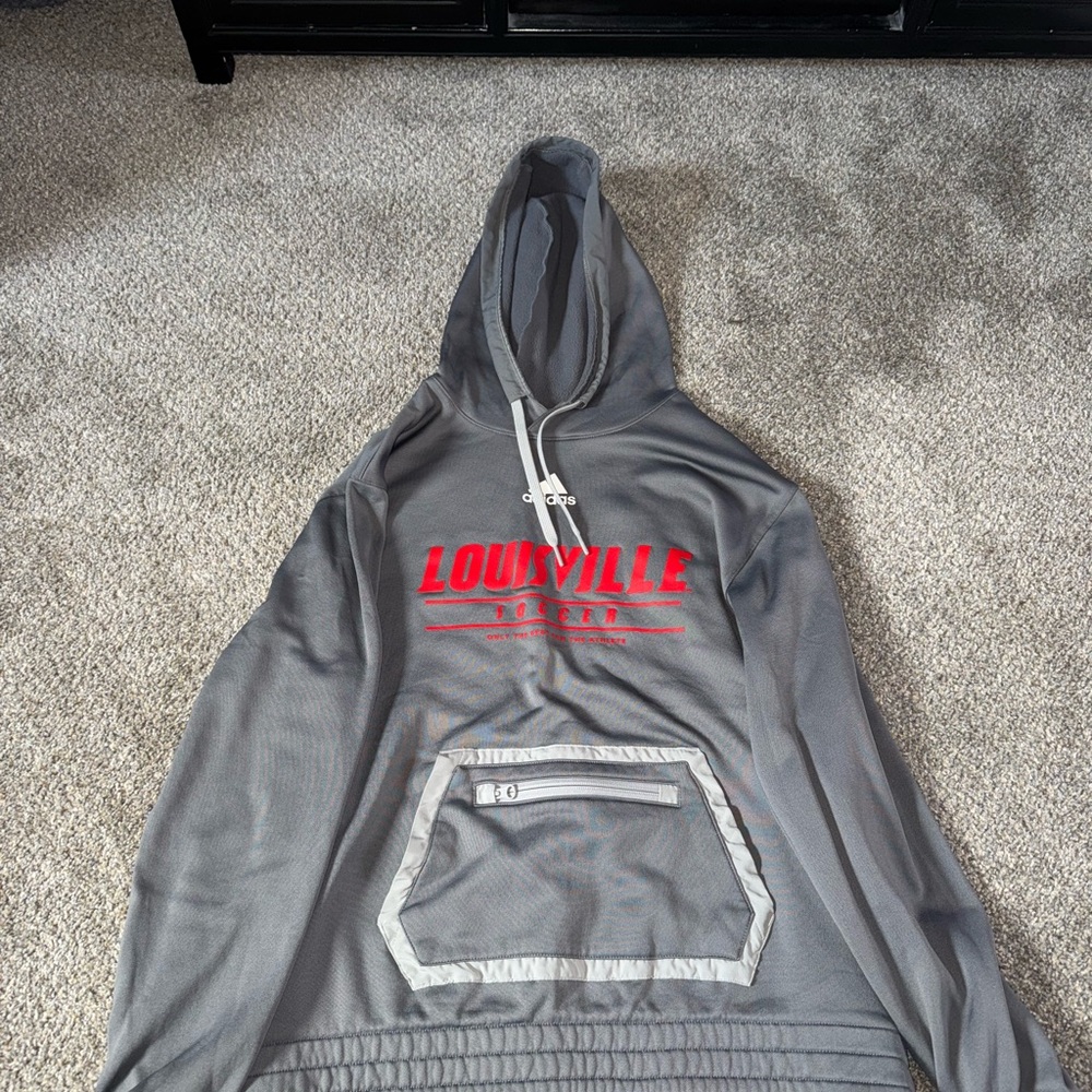 Adidas Louisville Soccer Gray Hoodie